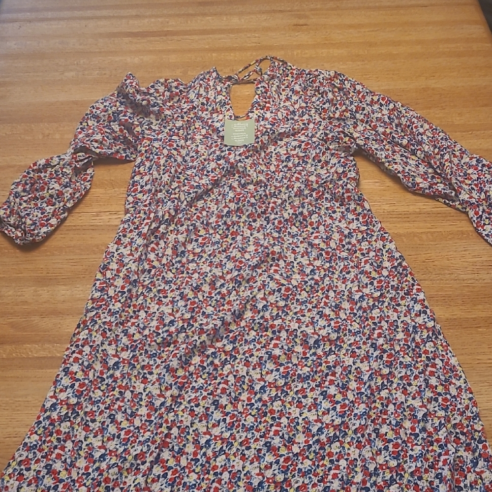 H&M Floral Long Sleeve Dress
